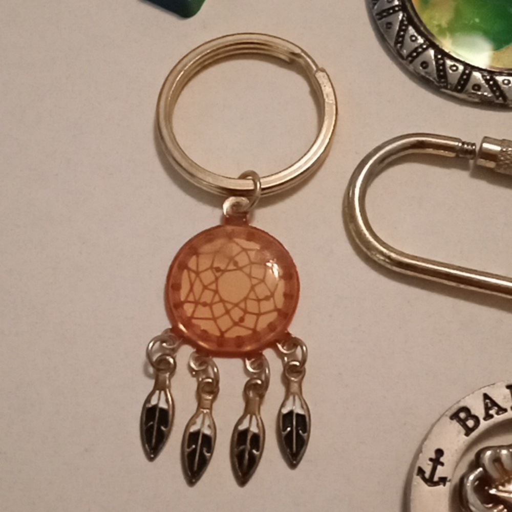 #697.  7 Piece Assorted Keychain Bundle - Picture 2 of 8